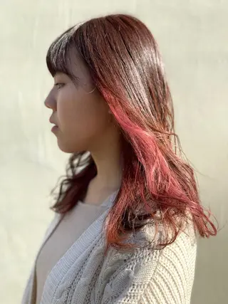 セミロング 田丸 なつみのヘアスタイル