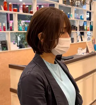 ショート 大阪ウルフカット 🐺デザインカラーのヘアスタイル