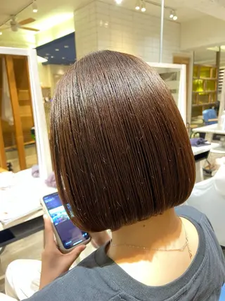 ショート カラー 透明感カラー🧡🌿 Mioのヘアスタイル