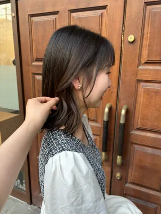 ミディアム Haruka韓国風 似合わせカット♡のヘアスタイル