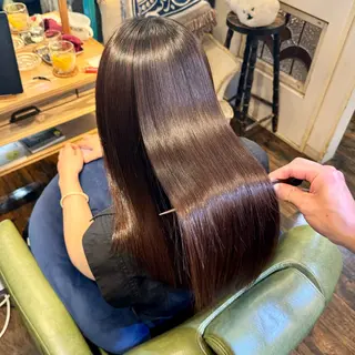 ロング カラー パーマ 飯田 実歩(じっぽ)のヘアスタイル