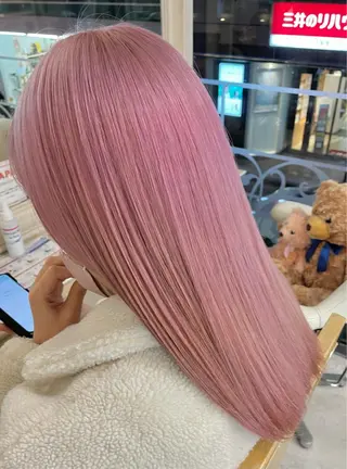 セミロング ブリーチ専門美容師 谷合純一のヘアスタイル