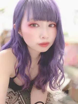 セミロング カラー 韓国ヘア🤍髪質改善 🇰🇷AKANEのヘアスタイル