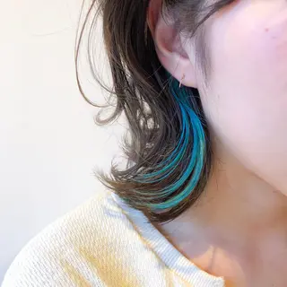 カラー ボブ韓国風レイヤー 髪質改善/畠中ケントのヘアスタイル