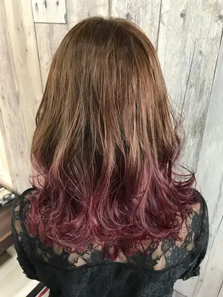 カラー Re:MAKE所属・ジャニヲタ美容師 推しカラー中平海帆のヘアスタイル