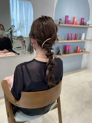 ロング ヘアアレンジ Osoko Hiyoriのヘアスタイル