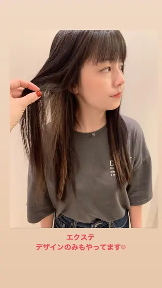 セミロング カラー ヘアアレンジ la fith所属・rico_by ヘアとアイブロウのヘアスタイル