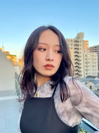 セミロング 園田 渉 ◤SHIKIO◢のヘアスタイル