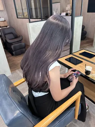 ロング カラー 韓国×髪質改善カラー 💎hinaのヘアスタイル