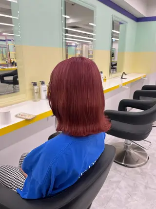 ミディアム カラー ヘアアレンジ 🎀Girly艶髪カ ラー🎀Harukaのヘアスタイル