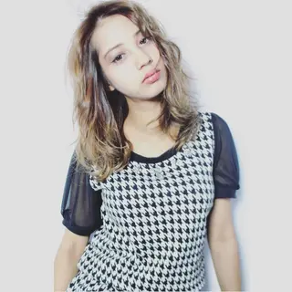 ミディアム カラー パーマ 永田 崇のヘアスタイル