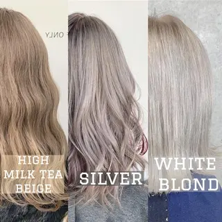 カラー 🌈艶ハイトーン🌈 心を込めます🤝涼介のヘアスタイル