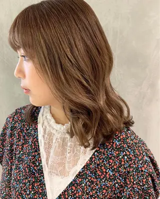 ミディアム カラー 似合わせ特化🌷 kasumiのヘアスタイル