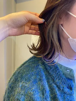 ミディアム GO TODAY SHAiRE SALON 原宿Stella店所属・𓍯柔らかhair 𓍯 yukinoのヘアスタイル