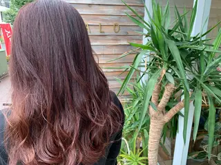 ロング カラー あべ ゆうかのヘアスタイル