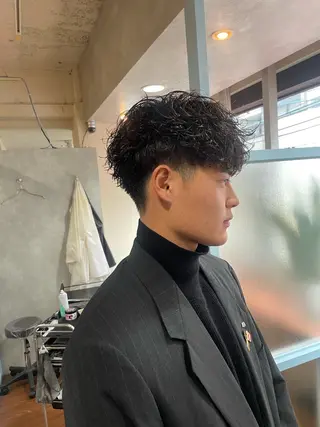 メンズ フリーランスシェアサロンルレイル所属・心斎橋/メンズ /ルレイル/地形真希のヘアスタイル