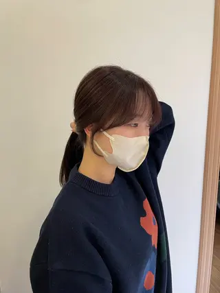 セミロング カラー Osoko Hiyoriのヘアスタイル