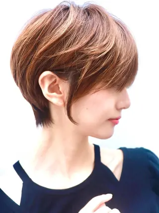 ショート カラー LucksiMie 銀座店所属・【韓国　レイヤー 髪質改善✨】かずのヘアスタイル