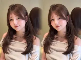 セミロング 韓国🇰🇷レイヤー 透明感/秀瑛🩶のヘアスタイル