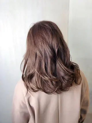 セミロング カラー ✨韓国風カット/艶髪 カラー✨yumeのヘアスタイル
