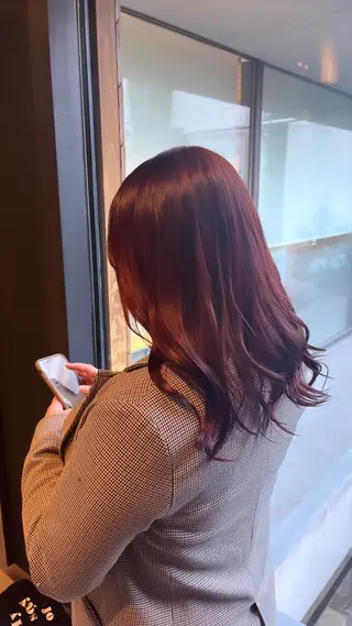 セミロング カラー Agnos 青山/ saya🌼のヘアスタイル