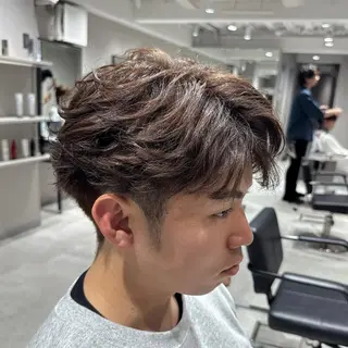 パーマ メンズ 曲がる縮毛/カルマパ ーマ/池袋/横村大全のヘアスタイル