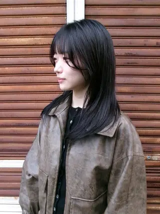 ミディアム ニワ/レイヤーカット /透明感カラー💎のヘアスタイル