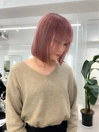ショート 透明感カラー🍒/ cocoonのヘアスタイル