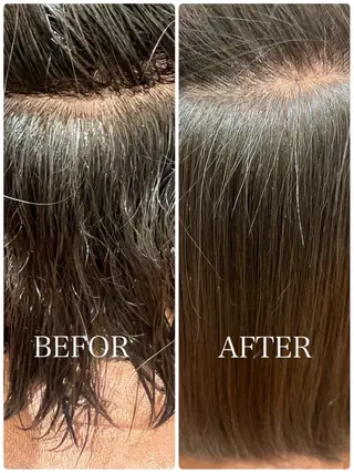 ミディアム パーマ 石川 幸呼のヘアスタイル