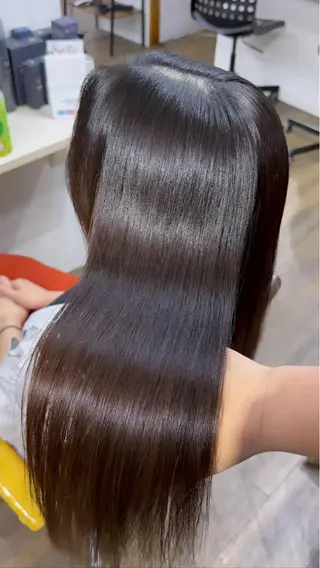 セミロング 髪質改善ストレートo rメンズスタイル今岡のヘアスタイル