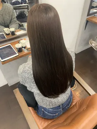 ロング カラー ヘアアレンジ 🍒ᩚ名駅/艶髪 縮毛矯正/あゆ🍒ᩚのヘアスタイル