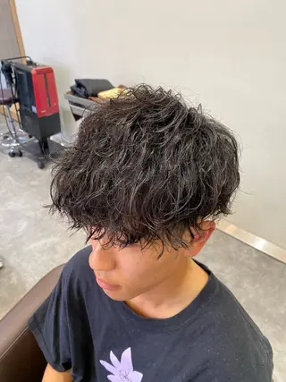 パーマ メンズ メンズ特化LIBER 石川玲央のヘアスタイル