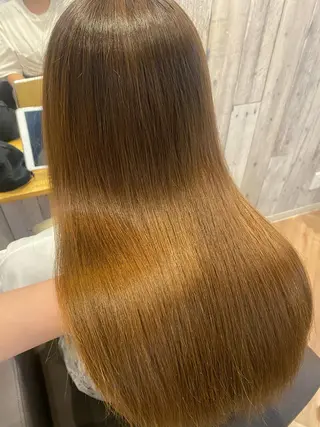 セミロング カラー 韓国ヘア顔周りカット 艶髪ベージュtamaのヘアスタイル