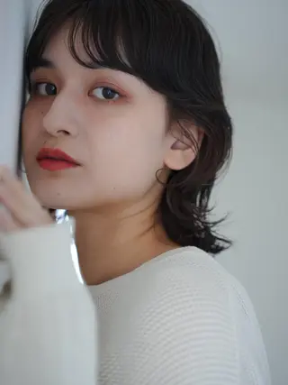 ミディアム パーマ rimi/ショート /透明感カラーのヘアスタイル