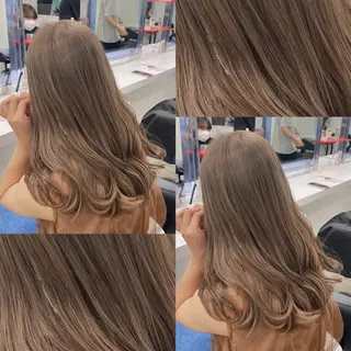ロング カラー 艶髪グレージュ特化/ CHIKARAのヘアスタイル