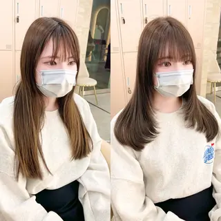 ロング カラー 韓国ヘア🇰🇷 レイヤー/芝春樹のヘアスタイル