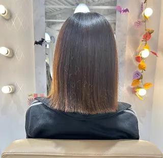 ミディアム カラー パーマ ヘアーメイクウィル野田阪神店所属・Yuu/レイヤー/ ハイライト/髪質改善のヘアスタイル