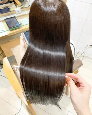 ロング カラー パーマ ヘアアレンジ まろやかベージュ/ 大上なおみのヘアスタイル