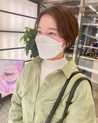 ショート カラー 韓国風デザイン 💐MIZUKI💐のヘアスタイル