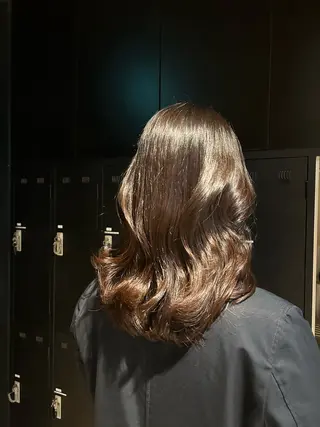 ミディアム 韓国ヘア/顔周り ヘアセット/加藤優里のヘアスタイル