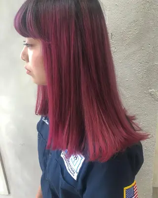 セミロング カラー せこぐち まいのヘアスタイル