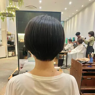 ショート 似合わせ♡レイヤー/ 暖色艶カラー/moeのヘアスタイル