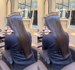 ロング youres hair髪質改善トリートメント＆ヘッドスパ日吉店所属・日吉/髪質改善× 艶カラー/ 永田颯のヘアスタイル