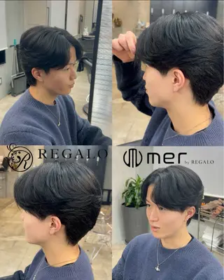 カラー 長谷川 凌久のヘアスタイル