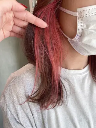 セミロング カラー 🕶️佐藤 海李🐏のヘアスタイル