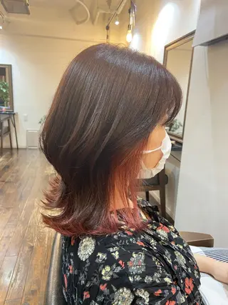 カラー Lamana所属・透明感カラー/ 加瀬たまものヘアスタイル