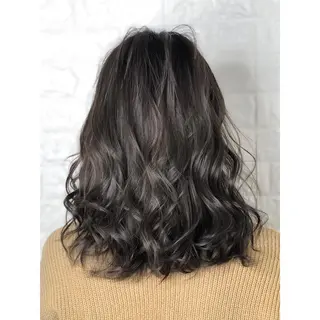 ミディアム カラー KIZU 髪質改善 オカルト怪談のヘアスタイル