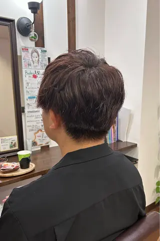 ショート カラー ヘアアレンジ メンズ flower所属・原田 歩実のヘアスタイル