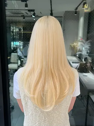 ロング カラー Qin所属・ハイトーン特化 🌟  ミキのヘアスタイル