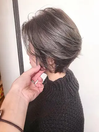 ショート カラー ヘアアレンジ WATARU🔥／ 外国人風ハイライトのヘアスタイル